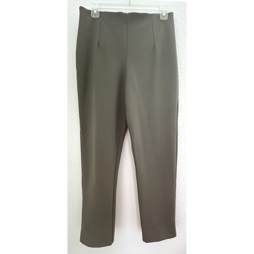 Equestrian Brand Riding Pants Sz. M Pull On Green Elastic Waist #268 Old Money